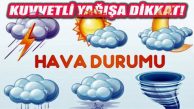 Marmara’nın Batısında Kuvvetli Sağanak Yağışa Dikkat!
