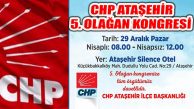 CHP Ataşehir İlçe Kongresinde Yeni yönetim Belirleniyor