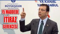 İBB Başkanı İmamoğlu’nun ‘Kanal İstanbul’a İtiraz Gerekçeler