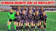 Kadınlar 1.Futbol Ligi İlk Yarısı ve Galibiyet Serisi Bitti