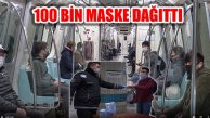 İBB, Toplu Ulaşımda İstanbullulara 100 Bin Maske Dağıttı