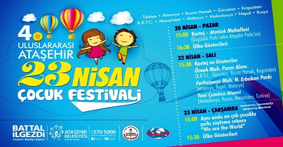 Ataşehir 23 Nisan’da 10 Ülkeden Misafir Çocuklar Ağırlayacak