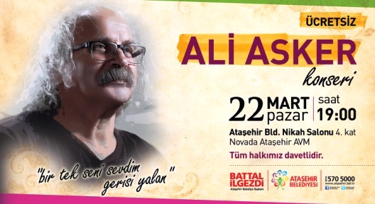 Ali Asker Ataşehir’de Konser Veriyor