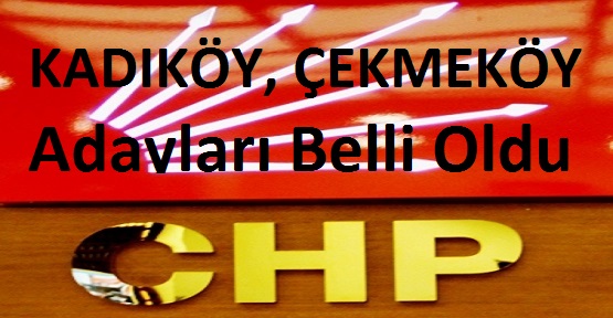 CHP’nin Kadıköy ve Çekmeköy Adayları Belli Oldu