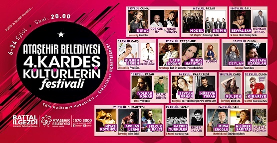Ataşehir ‘Kardeş Kültürlerin Festivali’ 6 Eylül’de başlıyor