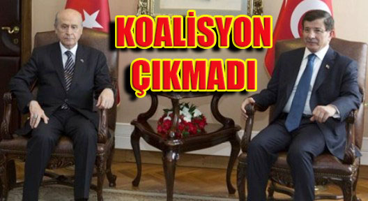 AK Parti – MHP Görüşmesinden Koalisyon Çıkmadı