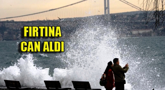 İstanbul’da Fırtınada Dalgalar Kadını Yuttu