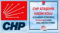 CHP Ataşehir Kadın Kolu 4. Olağan Kongresi EEKM’de yapılıyor