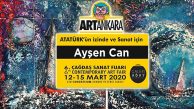 Ressam Ayşen Can ArtAnkara Çağdaş Sanat Fuarında