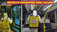 Ataşehir Belediyesi Minibüsleri Koronavirüs İçin İlaçladı