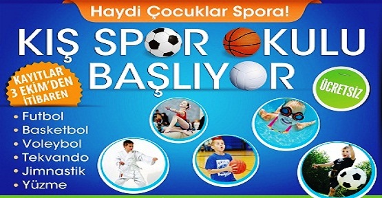 Ataşehir’de Kış Spor Okulları Başlıyor