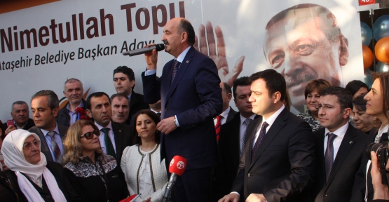 Sağlık Bakanı Ataşehir Ak Parti Seçim Koordinasyon Merkezini Açtı