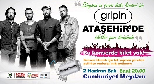 En Çevreci Konser: ‘Gripin’ Ataşehir’de