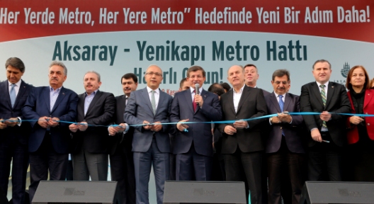 Aksaray-Yenikapı Metro Hattı Açıldı