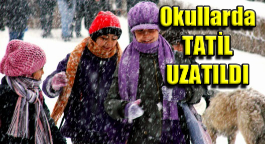 Okullarda Kar Tatili Uzatıldı